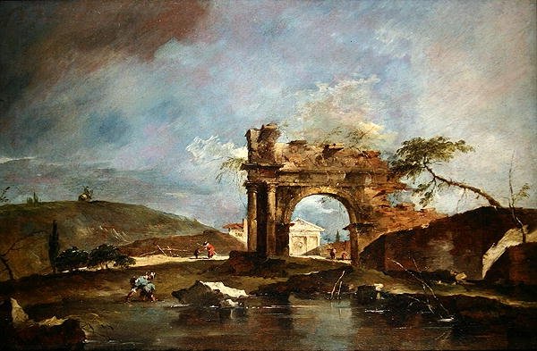 Capriccio autorstwa Francesco Guardi