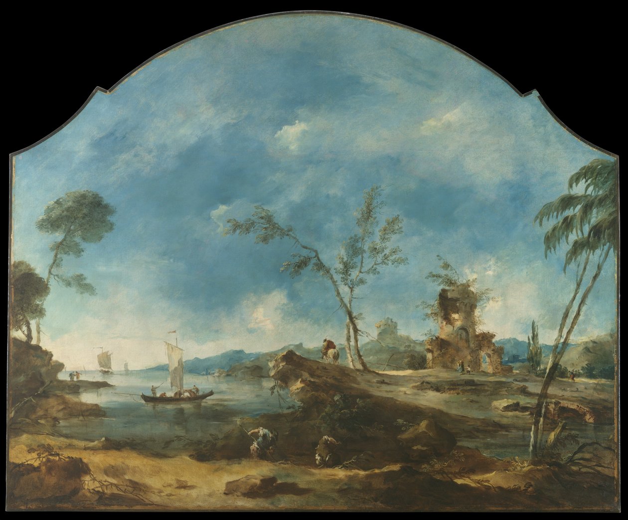 Fantastyczny krajobraz, ca. 1765. autorstwa Francesco Guardi