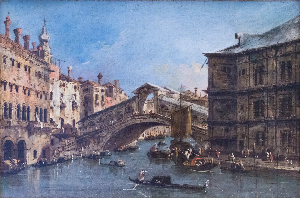 Most Rialto autorstwa Francesco Guardi
