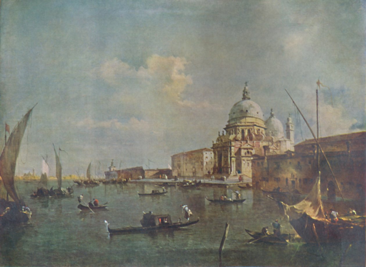 Santa Maria Della Salute, lata 80. XVIII w., 1925. autorstwa Francesco Guardi