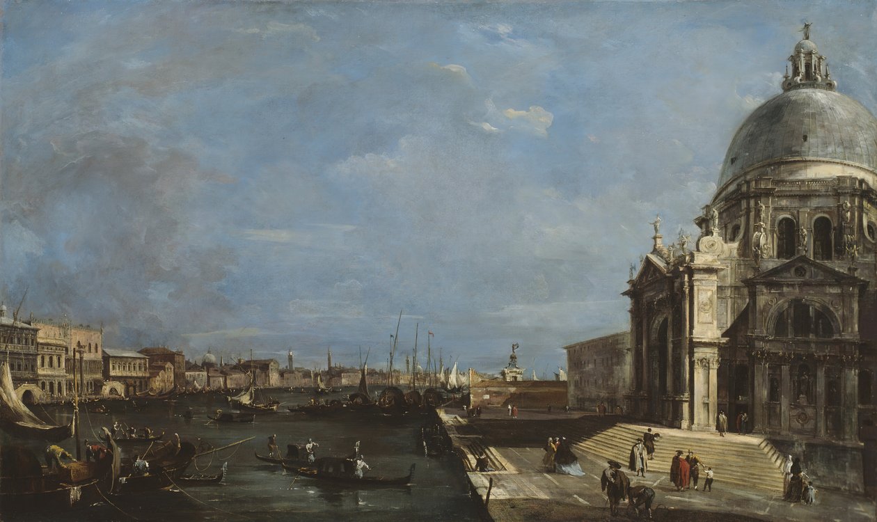 Canal Grande, Wenecja, ok. 1930 r. 1760. autorstwa Francesco Guardi