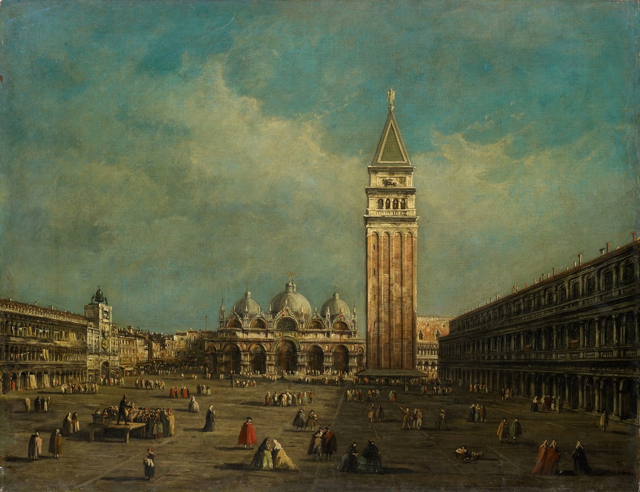 Plac św. Marka w Wenecji autorstwa Francesco Guardi