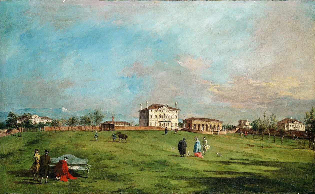 Willa Loredan, Paese, początek lat 80. XVIII wieku. autorstwa Francesco Guardi