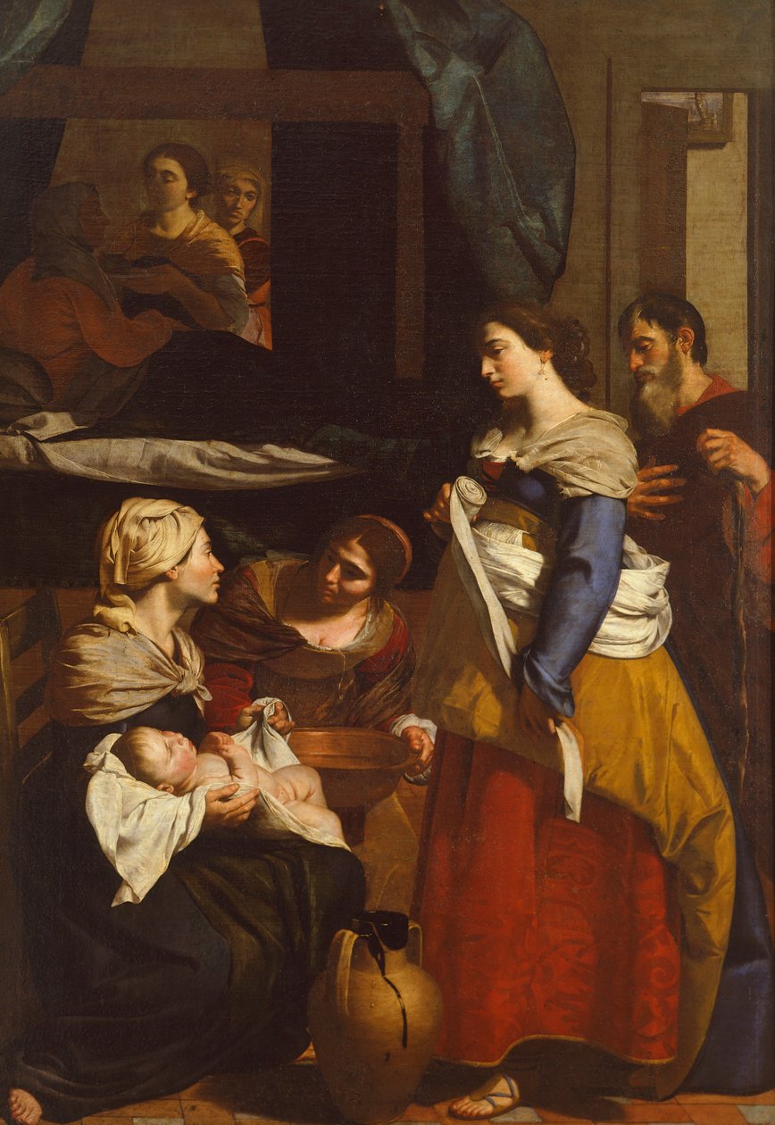 Narodziny Dziewicy – Francesco Guarino (1611-1654) autorstwa Francesco Guarino