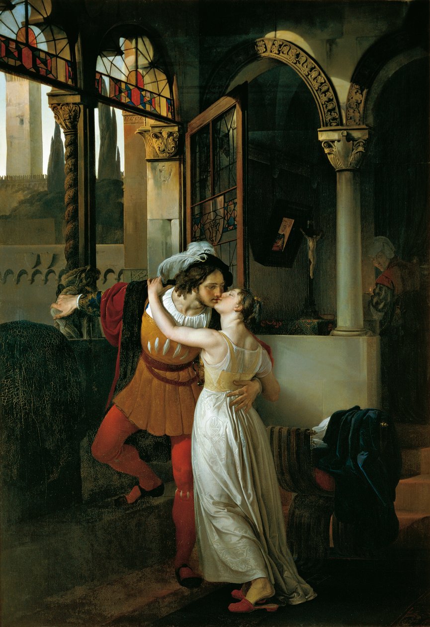 Ostatni pocałunek Romea i Julii autorstwa Francesco Hayez