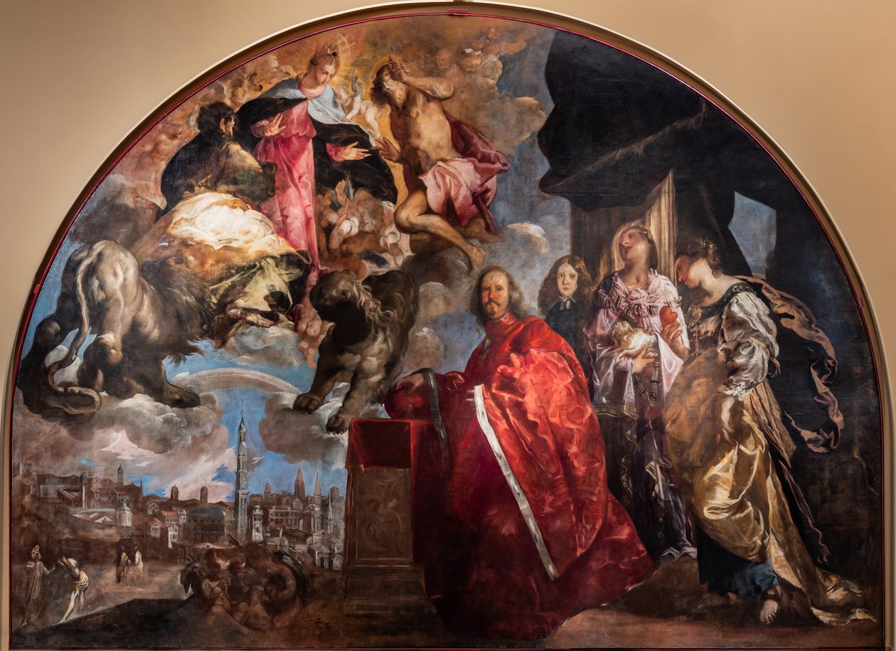 Gloryfikacja Podestà Girolamo Priuli autorstwa Francesco Maffei
