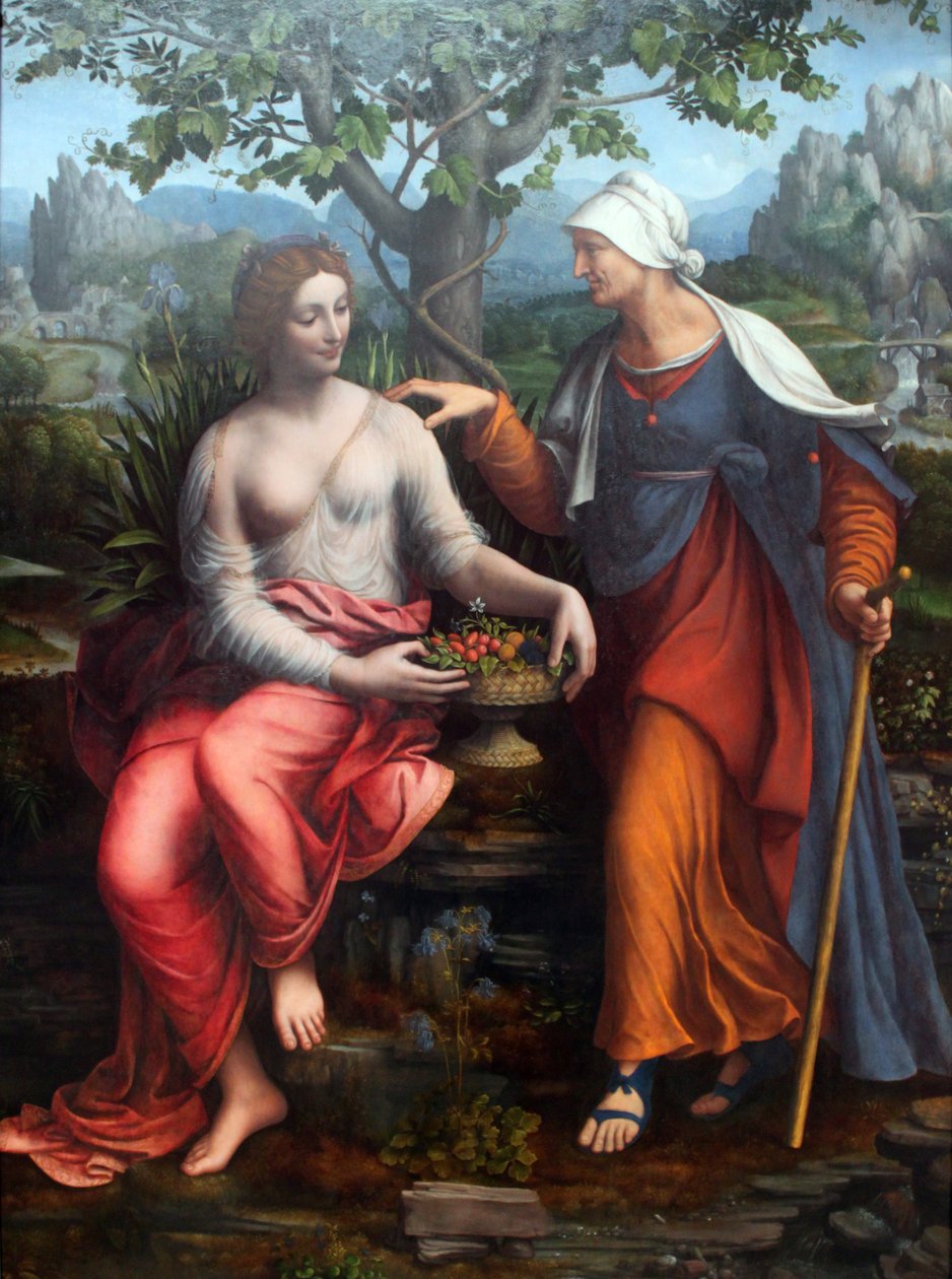 Vertumnus i Pomona autorstwa Francesco Melzi