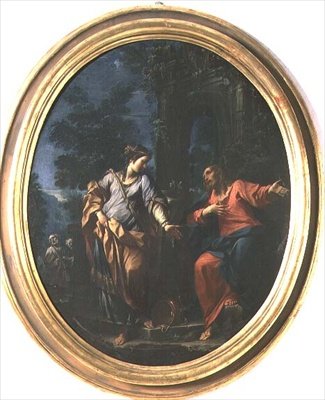 Chrystus i Niewiasta Samarii autorstwa Francesco Monti