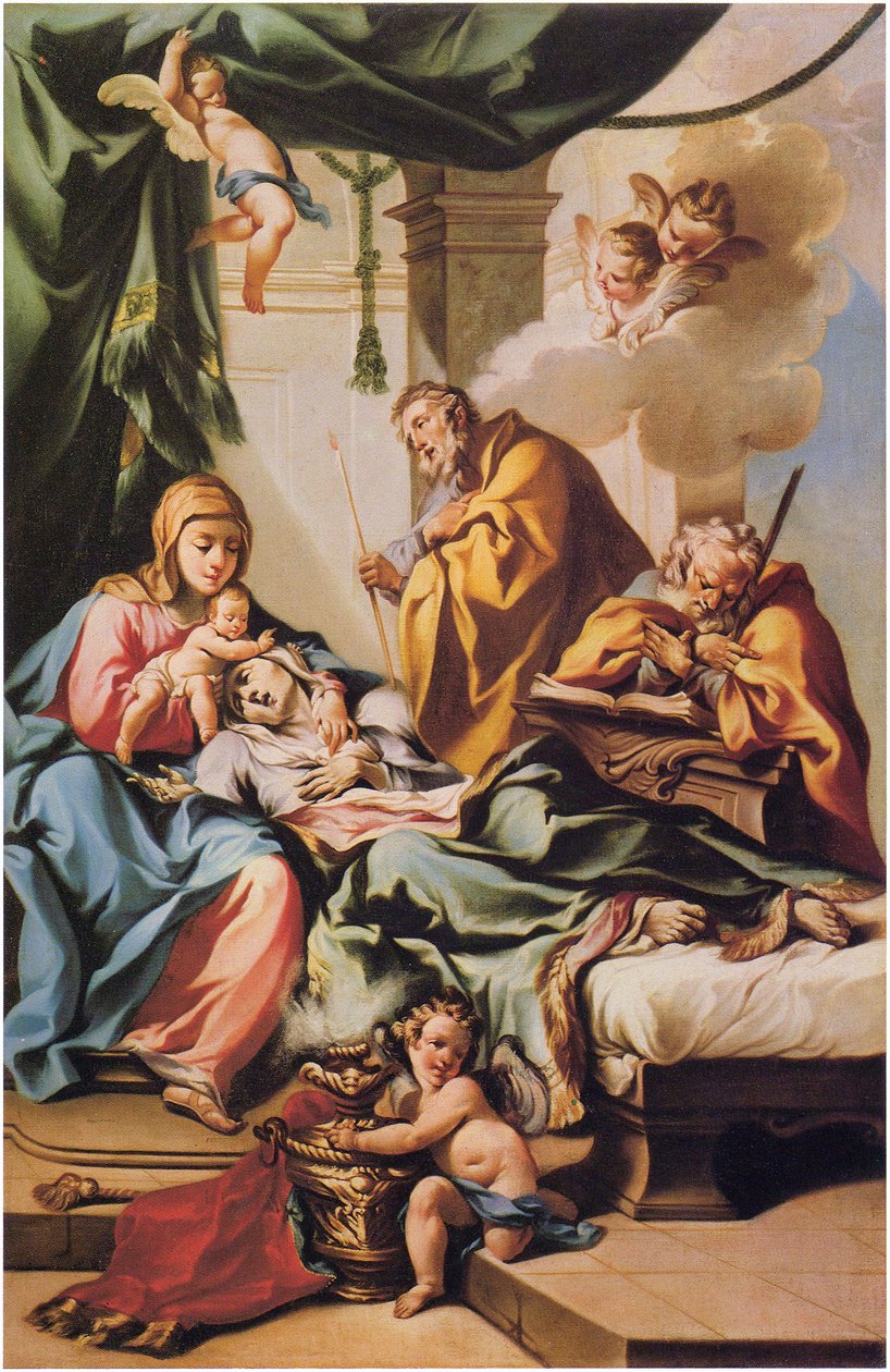 Śmierć świętej Anny autorstwa Francesco Monti