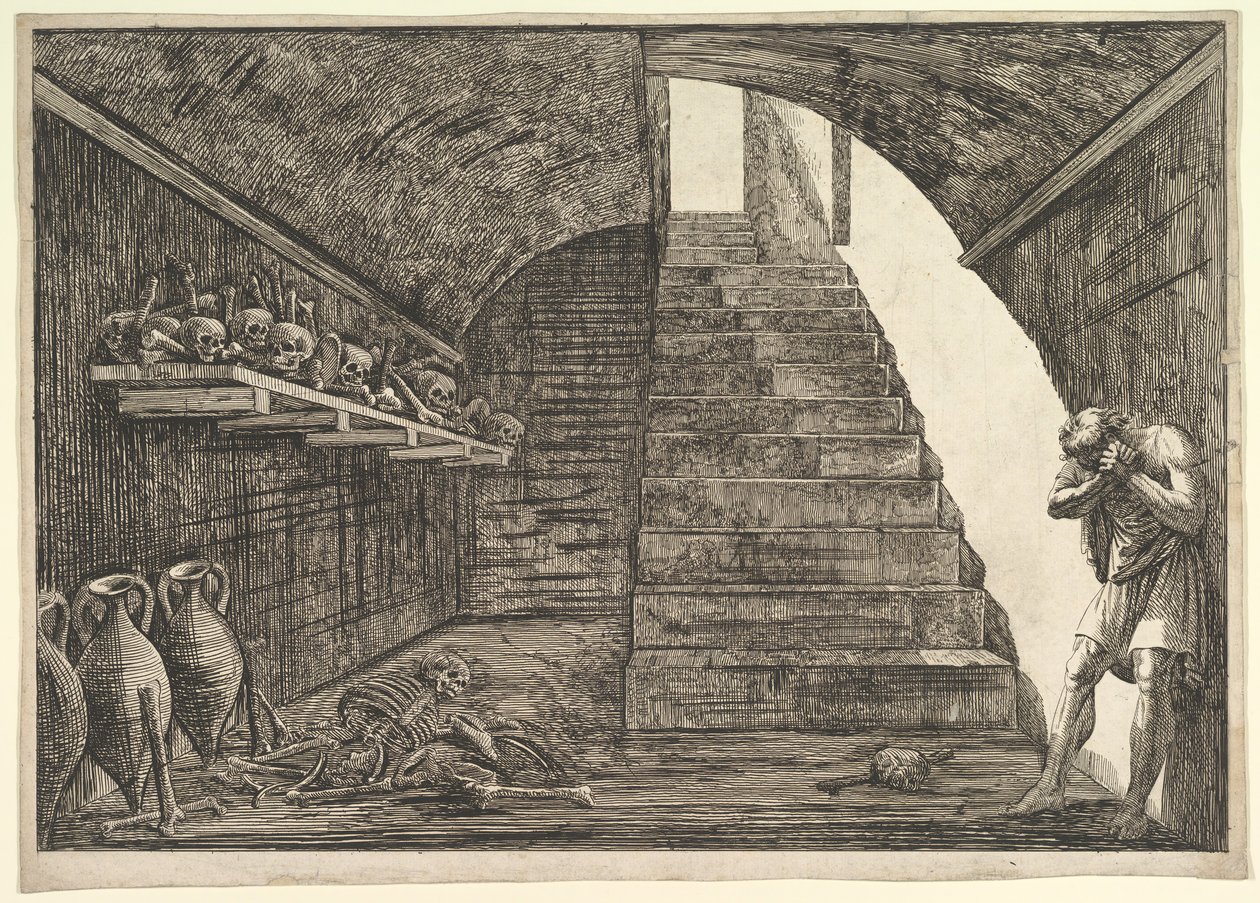 Scena więzienna.n.d. autorstwa Francesco Piranesi