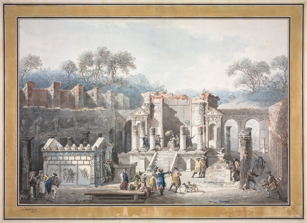 Świątynia Izydy w Pompejach, 1788. autorstwa Francesco Piranesi