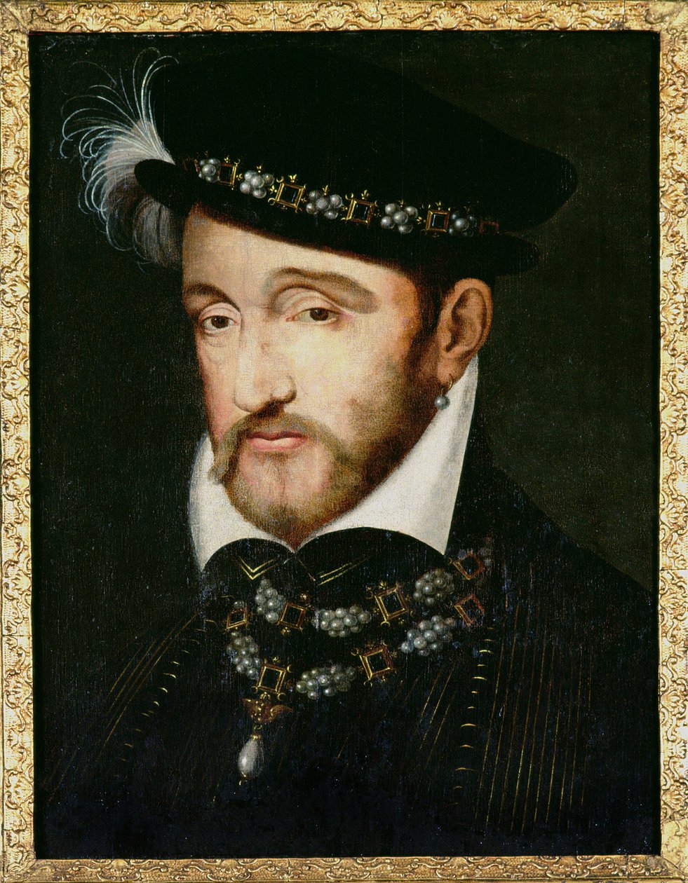 Portret Henryka II (1519-59) autorstwa Francesco Primaticcio