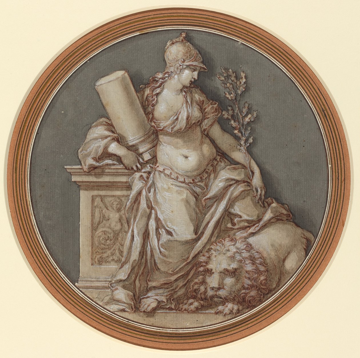 Alegoria męstwa autorstwa Francesco Rosaspina
