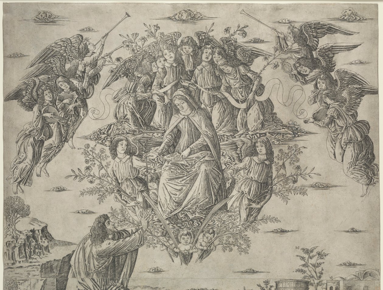 Wniebowzięcie Najświętszej Maryi Panny, c. 1495. autorstwa Francesco Rosselli