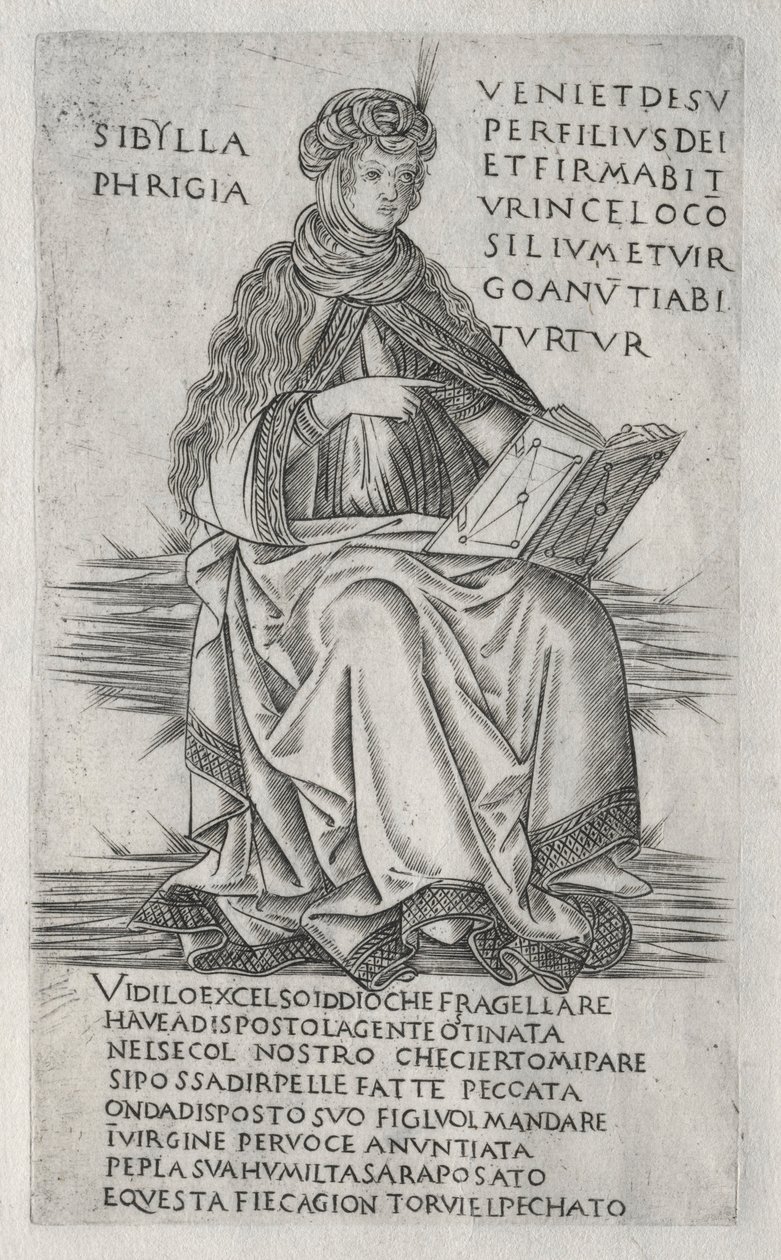 Sybille: Sybilla frygijska, ok. 1930 r. 1470-1480. autorstwa Francesco Rosselli