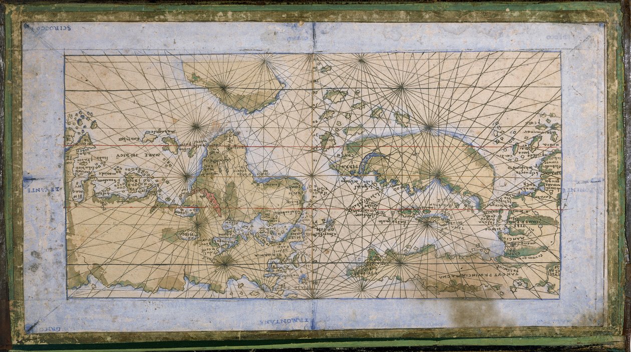 Światowa planisfera autorstwa Francesco Rosselli