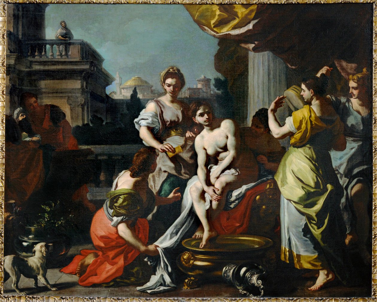 Bathseba w kąpieli ... (obraz na płótnie) autorstwa Francesco Solimena