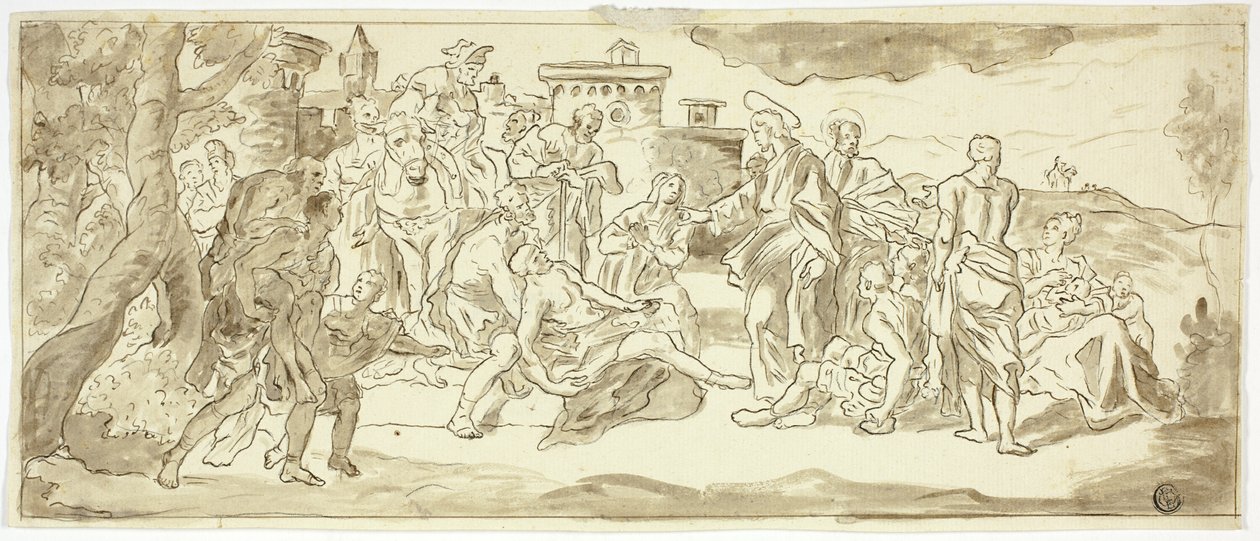 Chrystus uzdrawiający chromego autorstwa Francesco Solimena