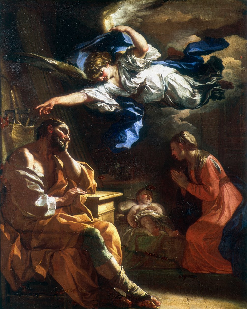 „Sen św Józefa”, c1677-1747 autorstwa Francesco Solimena
