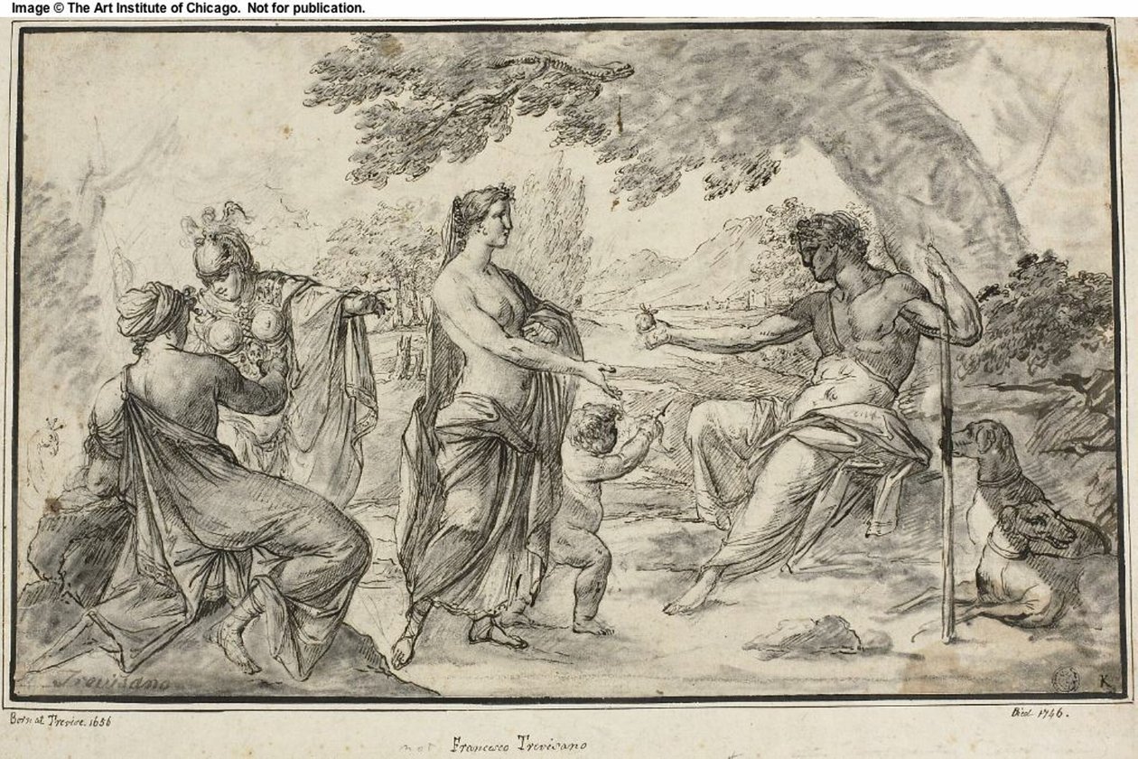 Wyrok Paryża autorstwa Francesco Trevisani