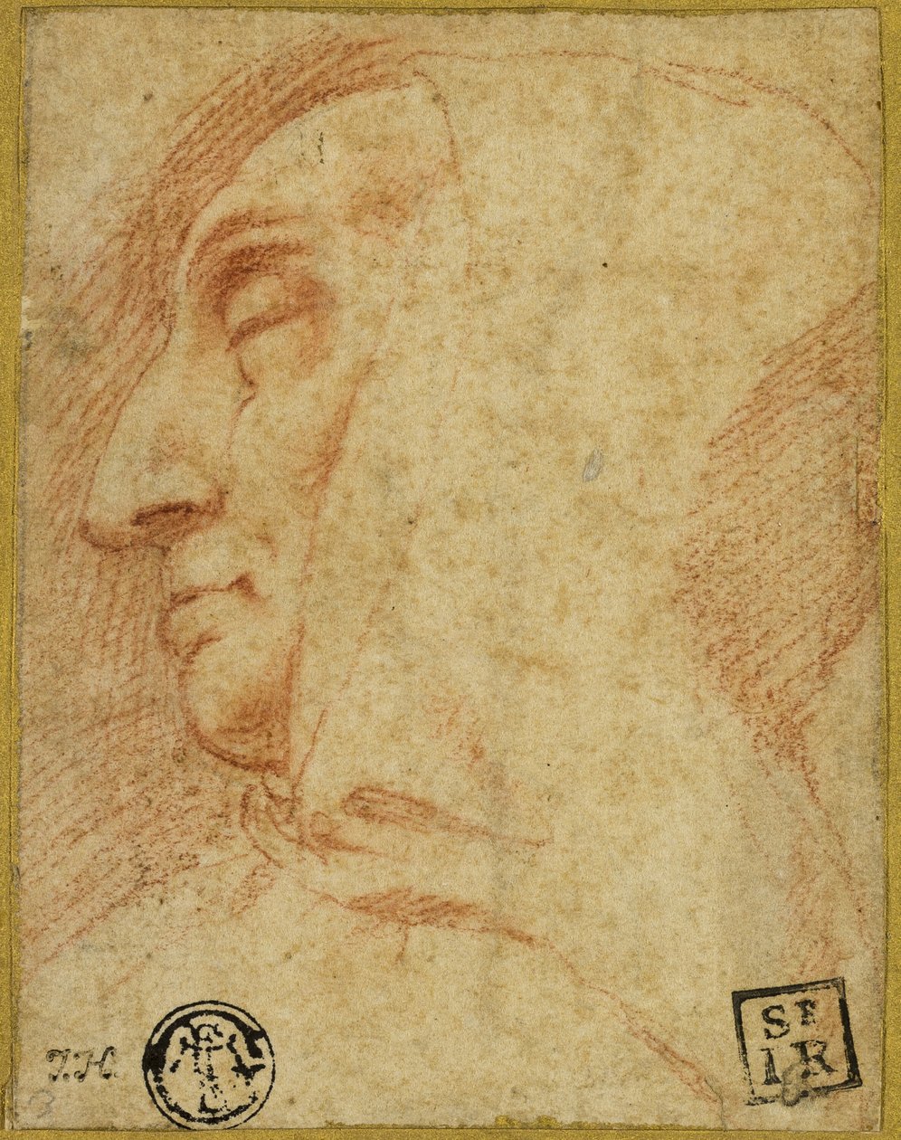 Głowa mnicha autorstwa Francesco Vanni