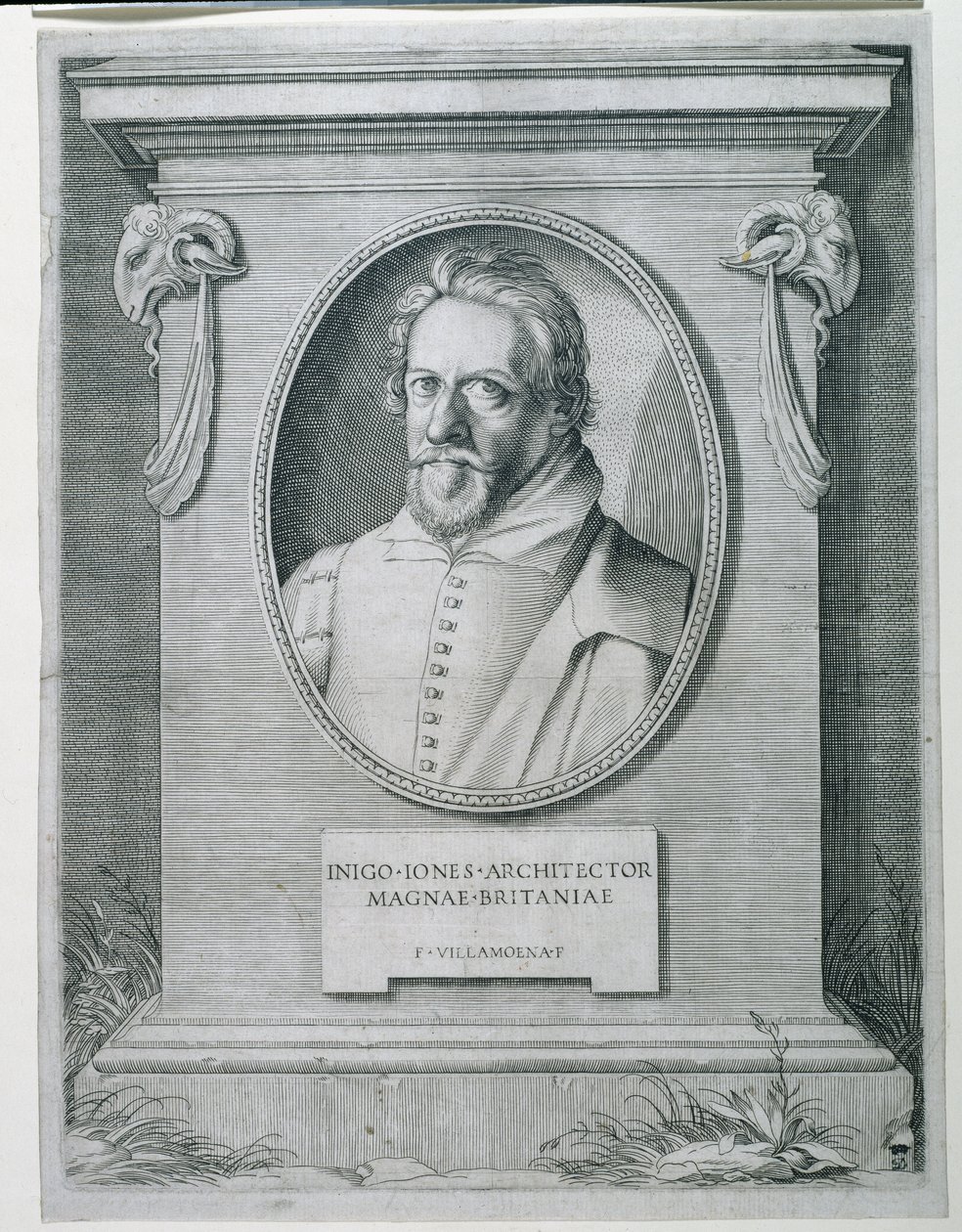 Inigo Jones (grawerowanie) autorstwa Francesco Villamena