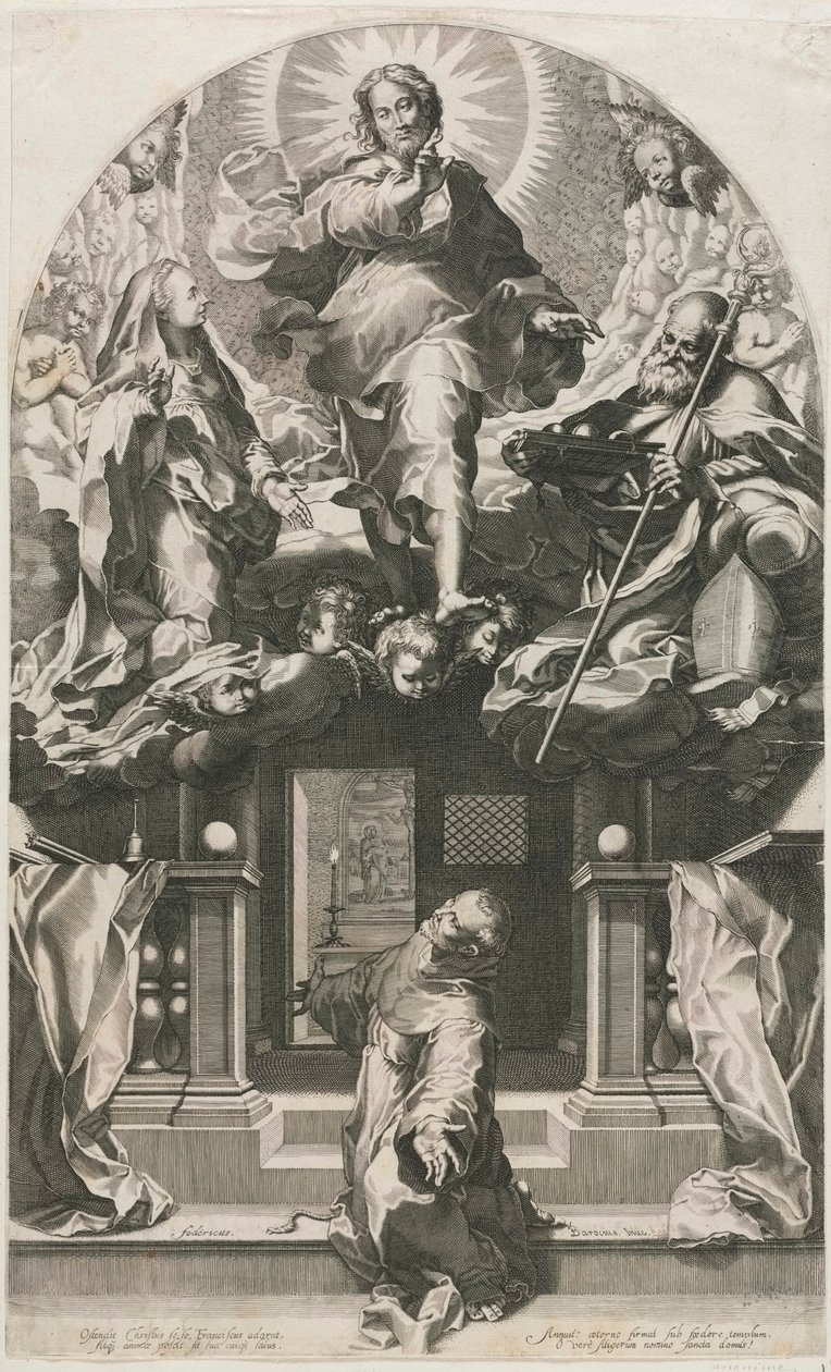 Ekstaza św. Franciszka. autorstwa Francesco Villamena