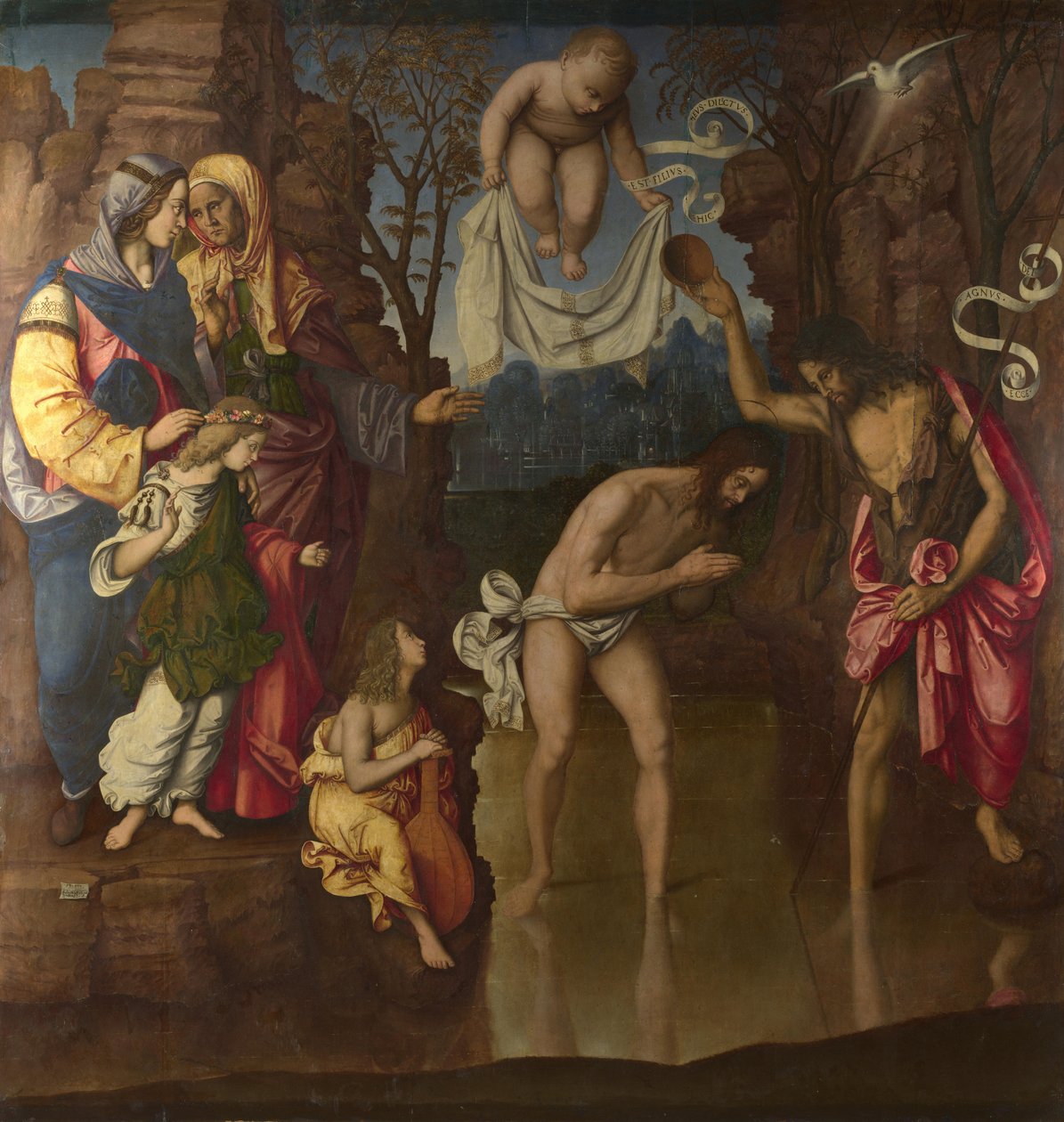 Chrzest Chrystusa, 1514 autorstwa Francesco Zaganelli
