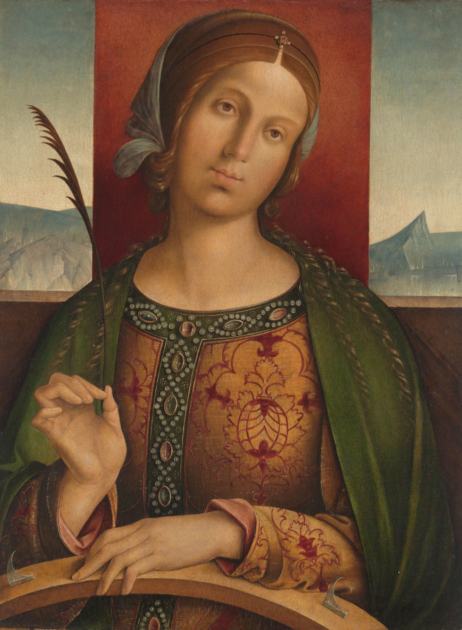 Święta Katarzyna Aleksandryjska autorstwa Francesco Zaganelli di Bosio (attributed to)