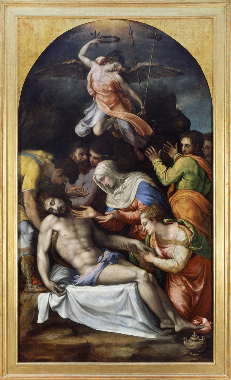 Opłakiwanie zmarłego Chrystusa autorstwa Francesco de Rossi Salviati