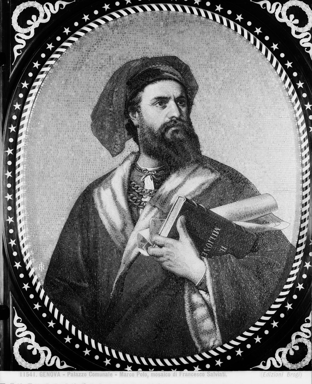 Marco Polo (mozaika) autorstwa Francesco de Rossi Salviati Cecchino