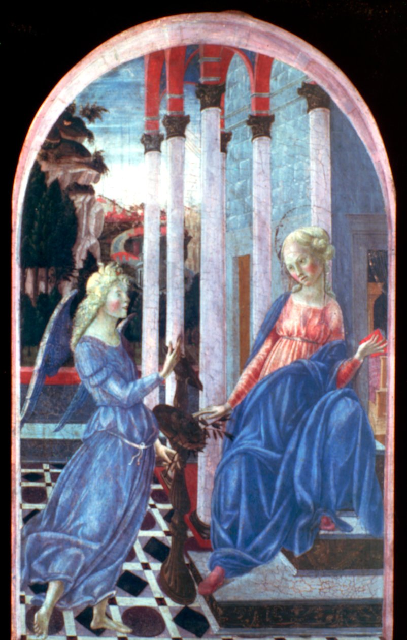 Zwiastowanie, c1470-1472 autorstwa Francesco di Giorgio Martini