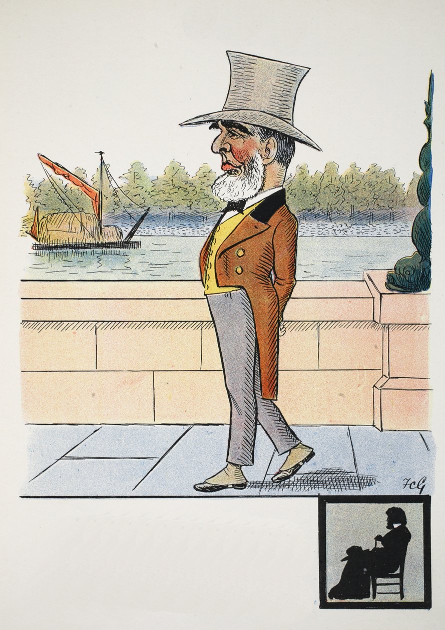 U-jednoznaczny, ilustracja z „Alfabetu Struwwelpetera”, werset Harolda Begbiego (1871–1929) autorstwa Francis Carruthers Gould