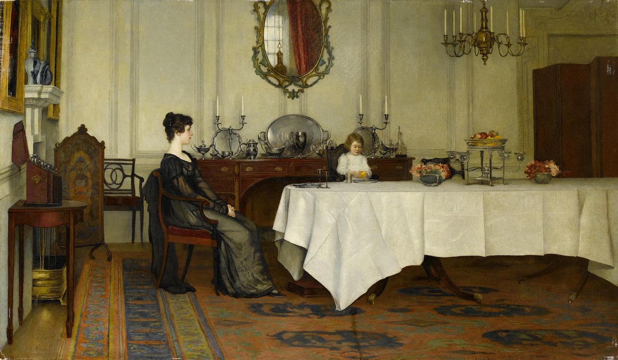 Wdowa autorstwa Francis Davis Millet