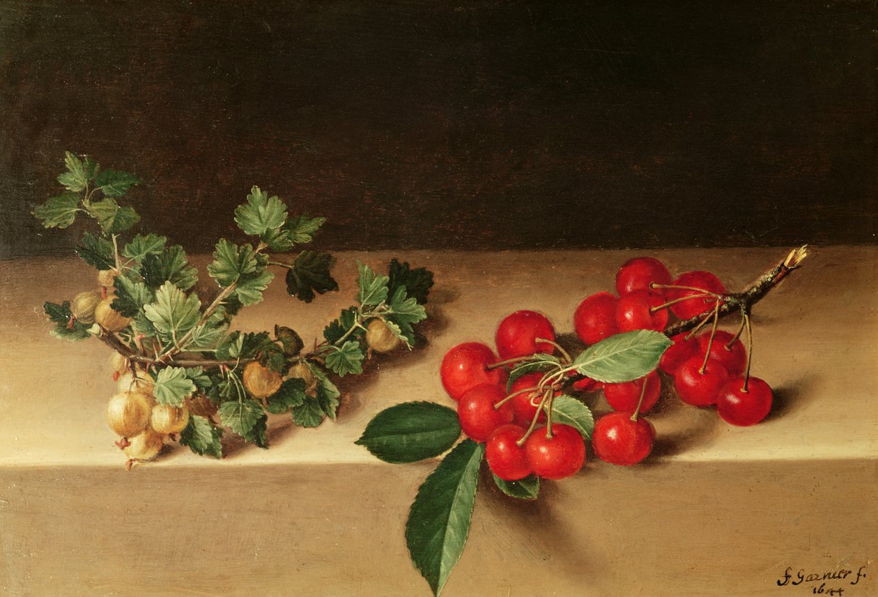 Owoce na stole, 1644 autorstwa Francis Garnier