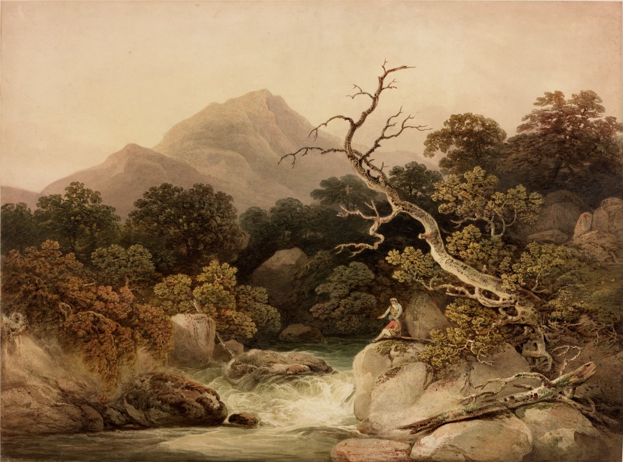 Ben Venue (bodycolour) autorstwa Francis Nicholson