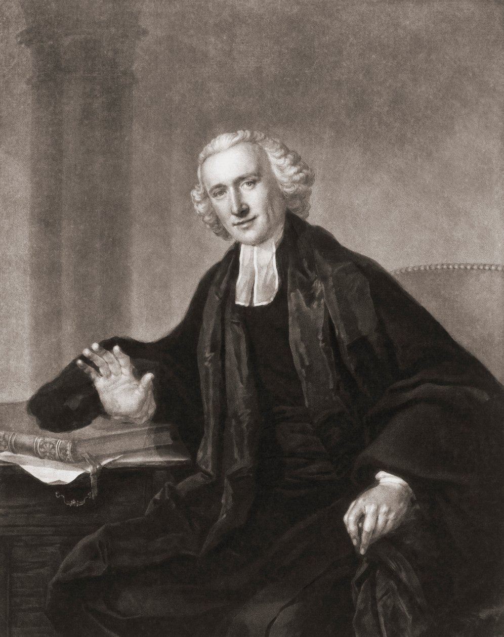Williama Romaine’a. Portret. (wydrukować) autorstwa Francis (after) Cotes