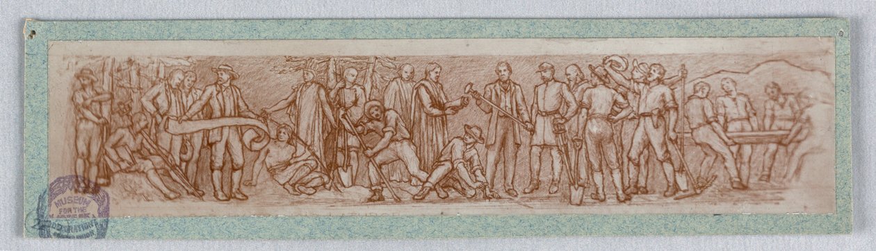 Zdjęcie projektu muralu autorstwa Francis Augustus Lathrop