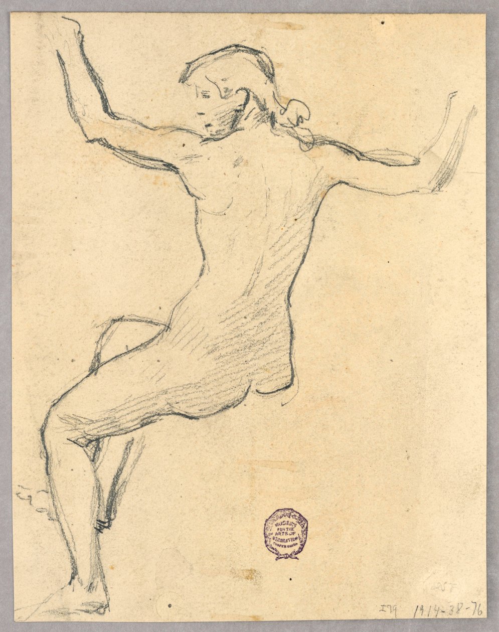 Szkic do „Nocy” autorstwa Francis Augustus Lathrop