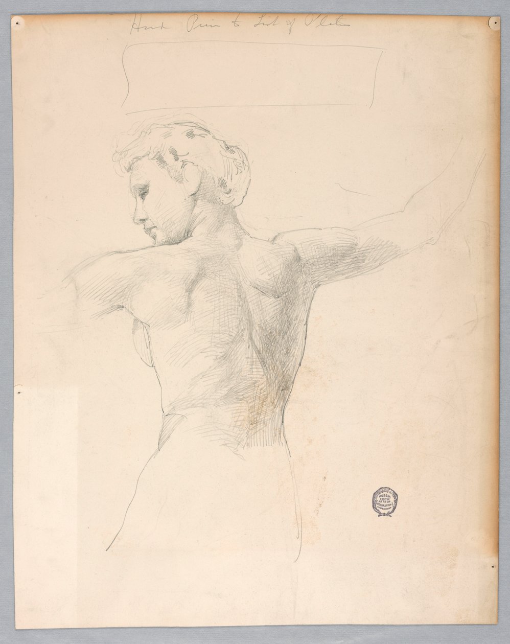 Szkic do „Nocy” autorstwa Francis Augustus Lathrop