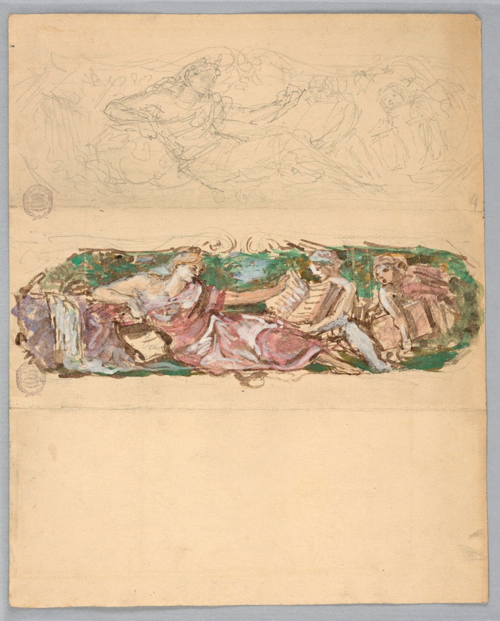Studia dla panelu ściennego autorstwa Francis Augustus Lathrop