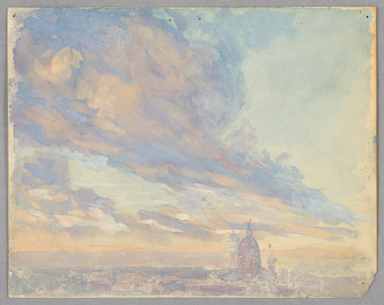 Studium chmur, Rzym, Włochy autorstwa Francis Augustus Lathrop