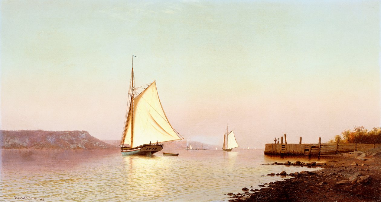 Październik nad rzeką Hudson, autorstwa Francis Augustus Silva