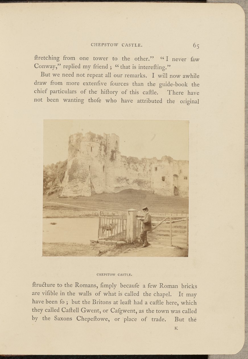 Zamek Chepstow autorstwa Francis Bedford
