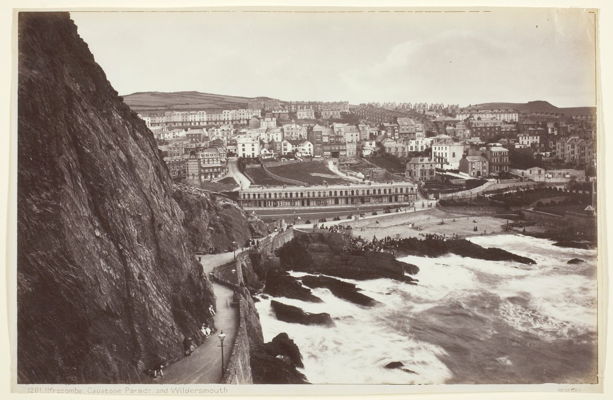 Ilfracombe, Capstone Parade i Wildersmouth autorstwa Francis Bedford