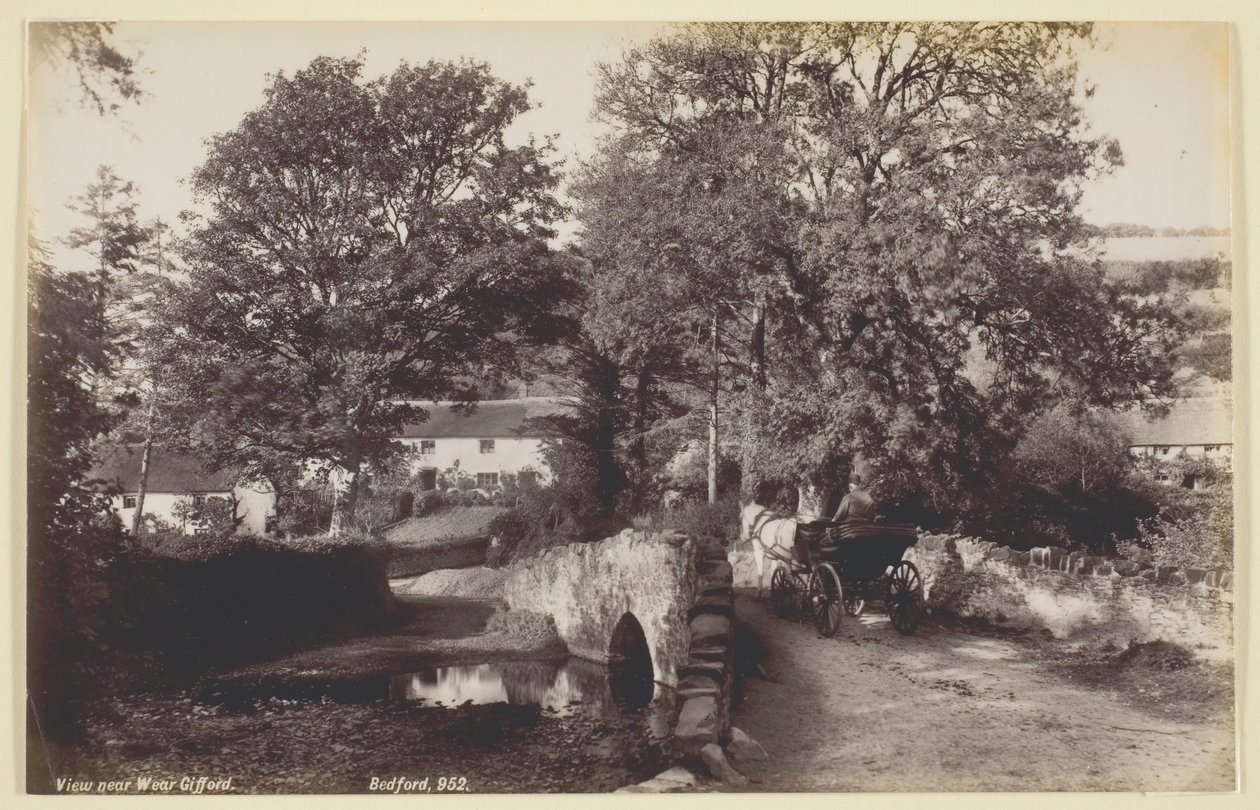 Widok w pobliżu Weare Giffard, 186094. autorstwa Francis Bedford