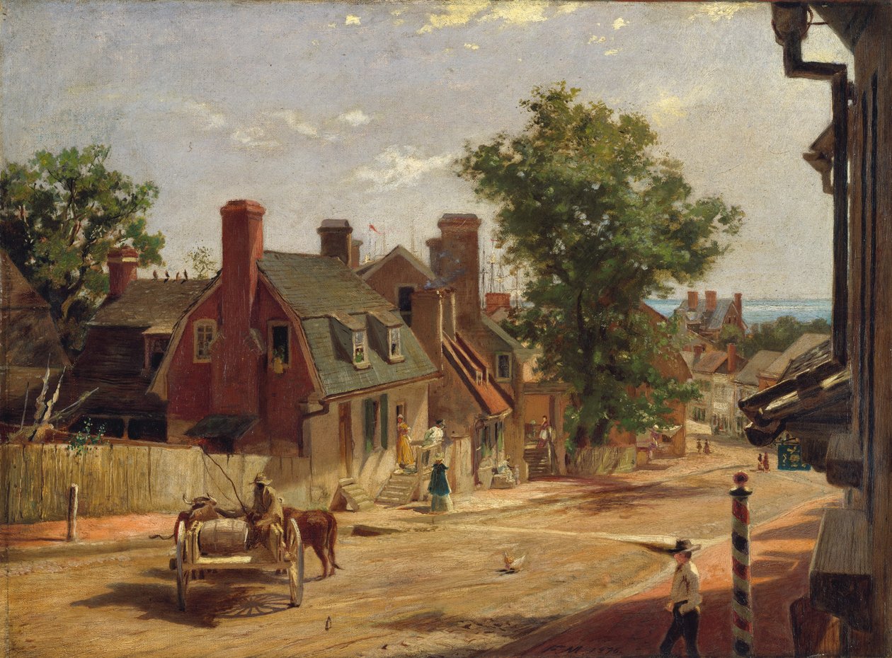 Stare Annapolis, ulica Franciszka, 1876 r. autorstwa Francis Blackwell Mayer