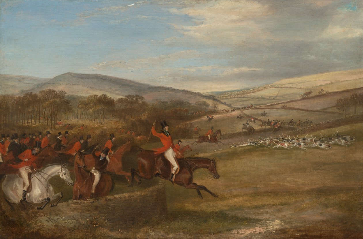 Polowanie na Berkeley, 1842: Full Cry autorstwa Francis Calcraft Turner