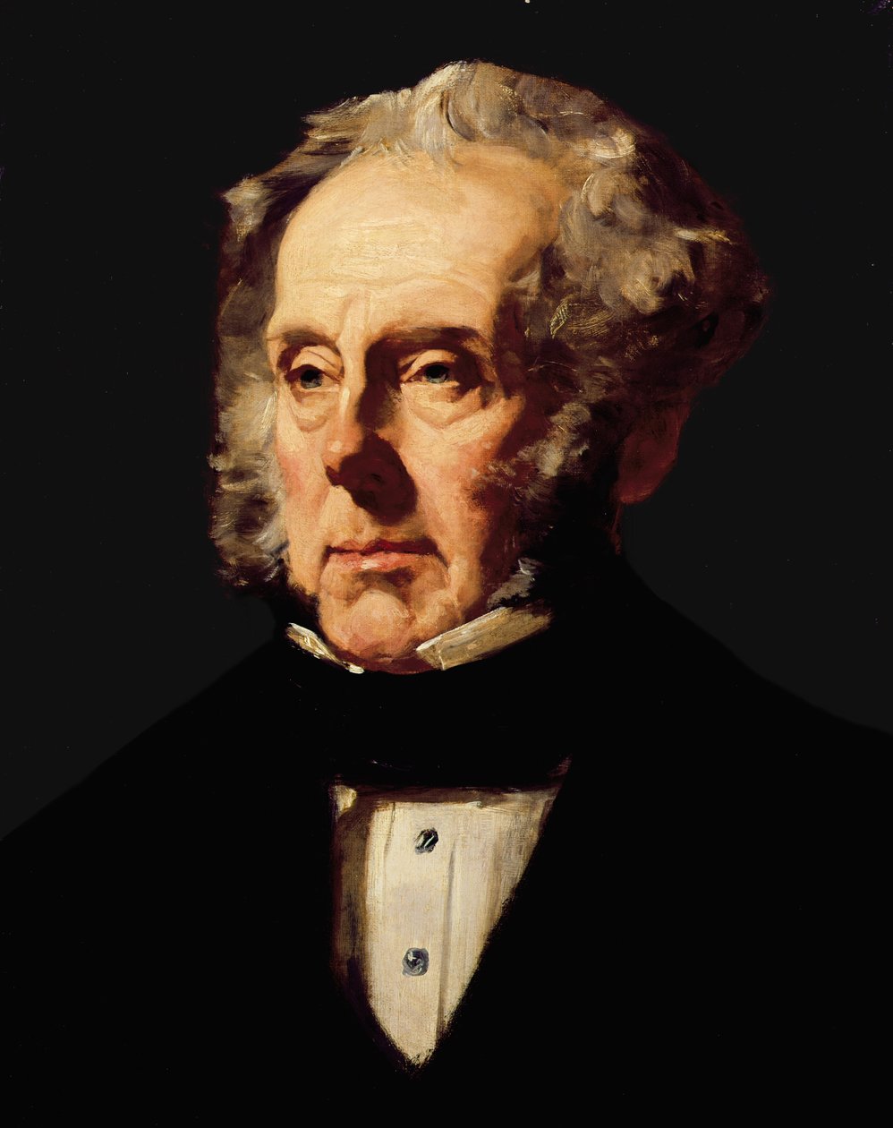 Henry John Temple, 3. wicehrabia Palmerston, ok. 1855 r. autorstwa Francis Cruikshank