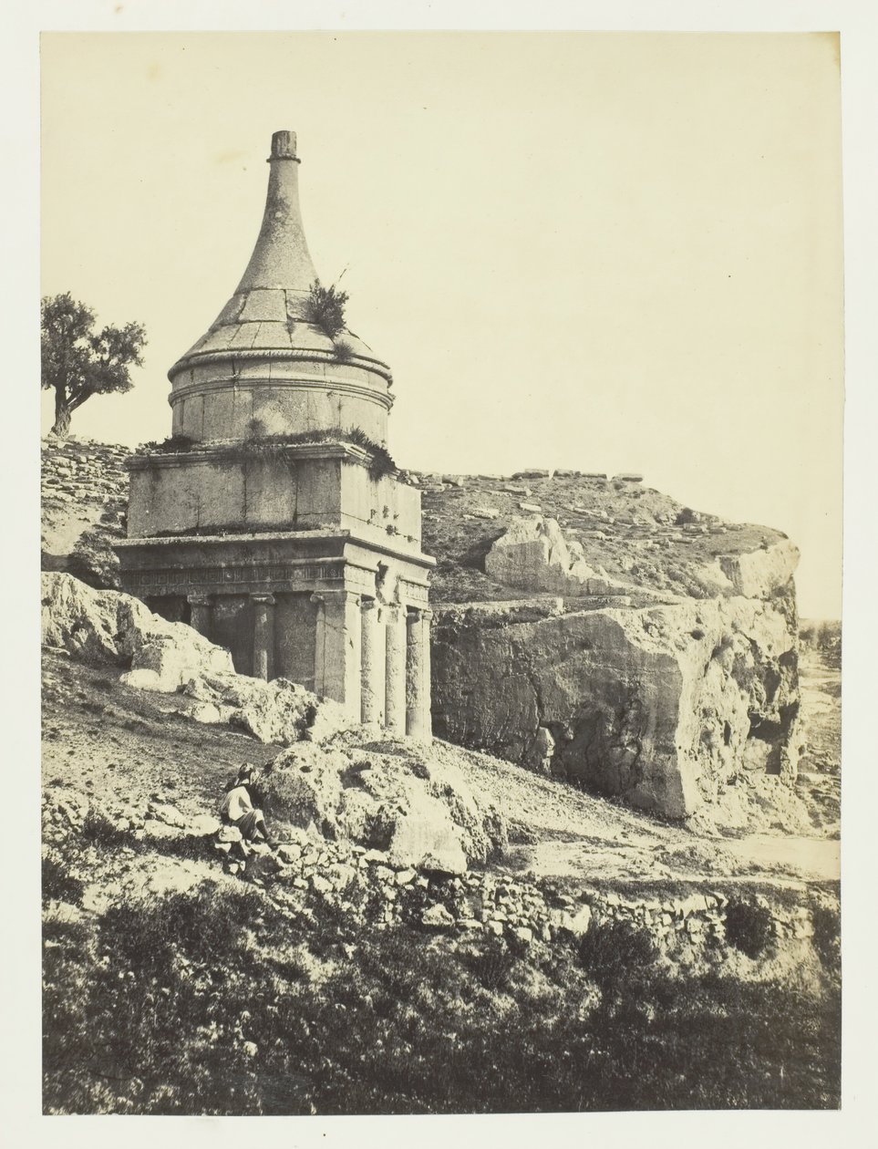 Grób Absaloma, Jerozolima, 1857. autorstwa Francis Frith